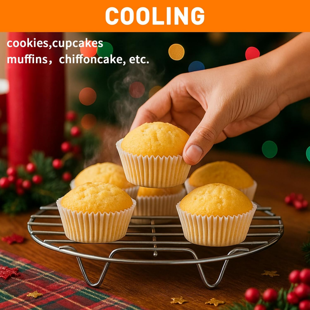 8 Inch Cooking Rack Round 304 Stainless Steel Cooling Racks Baking and Cooling Steaming Rack w Stand Cookware for Air Fryer Pressure Cooker Canning,MY SHOP,8 Inch Cooking Rack Round 304 Stainless Steel Cooling Racks Baking and Cooling Steaming Rack w Stand Cookware for Air Fryer Pressure Cooker Canning