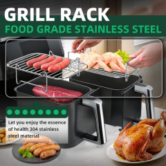 Air Fryer Racks Air Fryer Accessories Compatible with Ninja Food Dual Zone Air Fryer [AF300EU] [AF400EU] 304 Stainless Steel,Compatible with Most Hot Air Fryers, comes with 4 Skewers,MY SHOP,Air Fryer Racks Air Fryer Accessories Compatible with Ninja Food Dual Zone Air Fryer [AF300EU] [AF400EU] 304 Stainless Steel,Compatible with Most Hot Air Fryers, comes with 4 Skewers