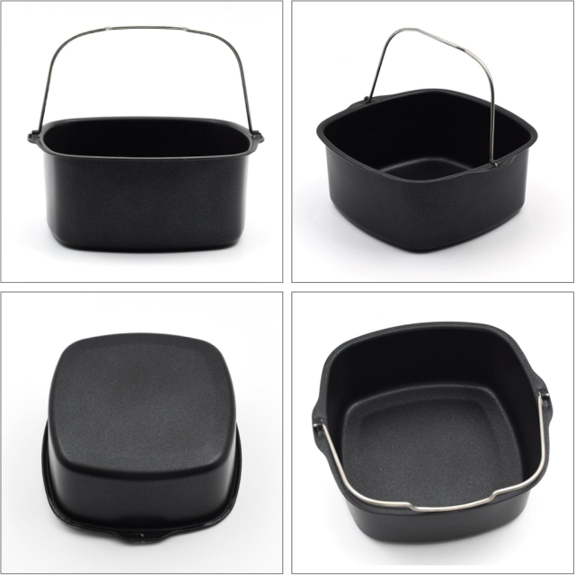 7/8 inches Air Fryer Cake Pan, Non-stick Air Fryer Cake Barrel Air Fryer Cake Pizza Baking Pan for Instant Pot Cake Baking Tray Basket Air Fryer Accessories,Dishwasher Safe Fryer Accessory,MY SHOP,7/8 inches Air Fryer Cake Pan, Non-stick Air Fryer Cake Barrel Air Fryer Cake Pizza Baking Pan for Instant Pot Cake Baking Tray Basket Air Fryer Accessories,Dishwasher Safe Fryer Accessory