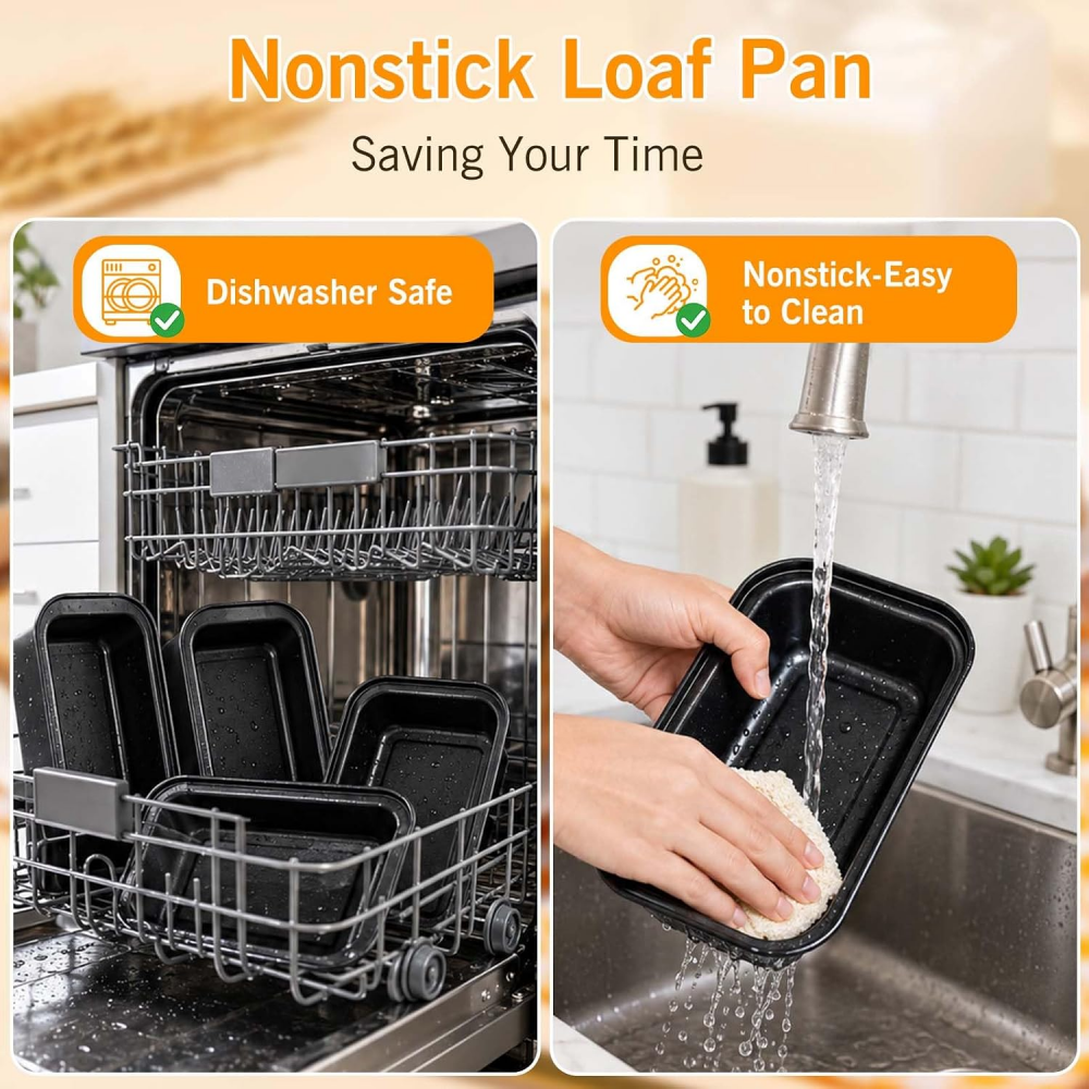 Amazon Basics Rectangular Nonstick Bread Loaf Pan for Baking Meatloaf with Even Heat Distribution, 15*7.5*6 cm,Bread baking pan, non-stick coated, carbon steel, toast and Other Sweets, Ninja Hot Air Fryers,MY SHOP,Amazon Basics Rectangular Nonstick Bread Loaf Pan for Baking Meatloaf with Even Heat Distribution, 15*7.5*6 cm,Bread baking pan, non-stick coated, carbon steel, toast and Other Sweets, Ninja Hot Air Fryers