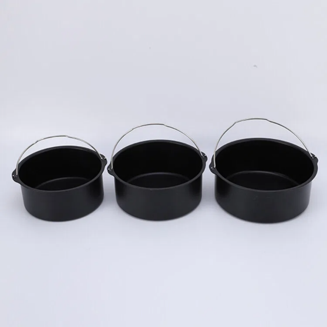 Cake Barrel, Universal Air Fryer Cake Barrel Tin Round Non-Stick Baking Mould Cake Baking Tray Air Fryer Accessories with Handle for Baking Cakes,Bread Baking Basket Black Round Pizza Pan (6/7/ 8 Inches),MY SHOP,Cake Barrel, Universal Air Fryer Cake Barrel Tin Round Non-Stick Baking Mould Cake Baking Tray Air Fryer Accessories with Handle for Baking Cakes,Bread Baking Basket Black Round Pizza Pan (6/7/ 8 Inches)