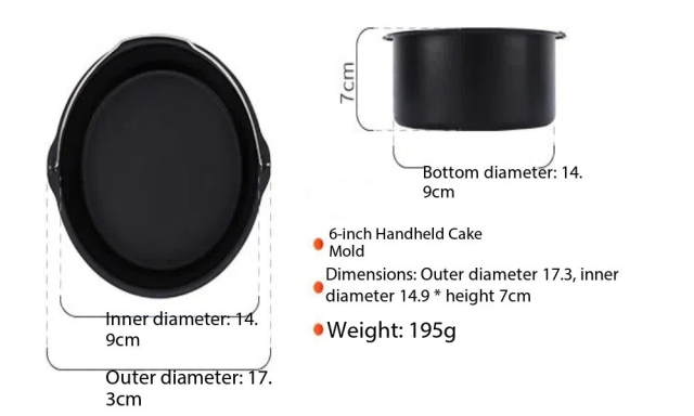 Cake Barrel, Universal Air Fryer Cake Barrel Tin Round Non-Stick Baking Mould Cake Baking Tray Air Fryer Accessories with Handle for Baking Cakes,Bread Baking Basket Black Round Pizza Pan (6/7/ 8 Inches),MY SHOP,Cake Barrel, Universal Air Fryer Cake Barrel Tin Round Non-Stick Baking Mould Cake Baking Tray Air Fryer Accessories with Handle for Baking Cakes,Bread Baking Basket Black Round Pizza Pan (6/7/ 8 Inches)