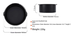 Cake Barrel, Universal Air Fryer Cake Barrel Tin Round Non-Stick Baking Mould Cake Baking Tray Air Fryer Accessories with Handle for Baking Cakes,Bread Baking Basket Black Round Pizza Pan (6/7/ 8 Inches),MY SHOP,Cake Barrel, Universal Air Fryer Cake Barrel Tin Round Non-Stick Baking Mould Cake Baking Tray Air Fryer Accessories with Handle for Baking Cakes,Bread Baking Basket Black Round Pizza Pan (6/7/ 8 Inches)