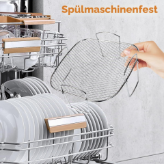 Air Fryer Rack for Cosori 5.5L, Square Air Fryer Accessories, Stainless Steel Air Fryer Rack for Instant Vortex Plus 8.5L, Cosori 6.4L, Gourmia 6.7L, Tefal 6.5L Airfryer Cooking,MY SHOP,Air Fryer Rack for Cosori 5.5L, Square Air Fryer Accessories, Stainless Steel Air Fryer Rack for Instant Vortex Plus 8.5L, Cosori 6.4L, Gourmia 6.7L, Tefal 6.5L Airfryer Cooking