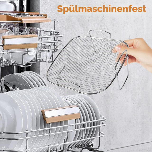 Air Fryer Rack for Cosori 5.5L, Square Air Fryer Accessories, Stainless Steel Air Fryer Rack for Instant Vortex Plus 8.5L, Cosori 6.4L, Gourmia 6.7L, Tefal 6.5L Airfryer Cooking,MY SHOP,Air Fryer Rack for Cosori 5.5L, Square Air Fryer Accessories, Stainless Steel Air Fryer Rack for Instant Vortex Plus 8.5L, Cosori 6.4L, Gourmia 6.7L, Tefal 6.5L Airfryer Cooking