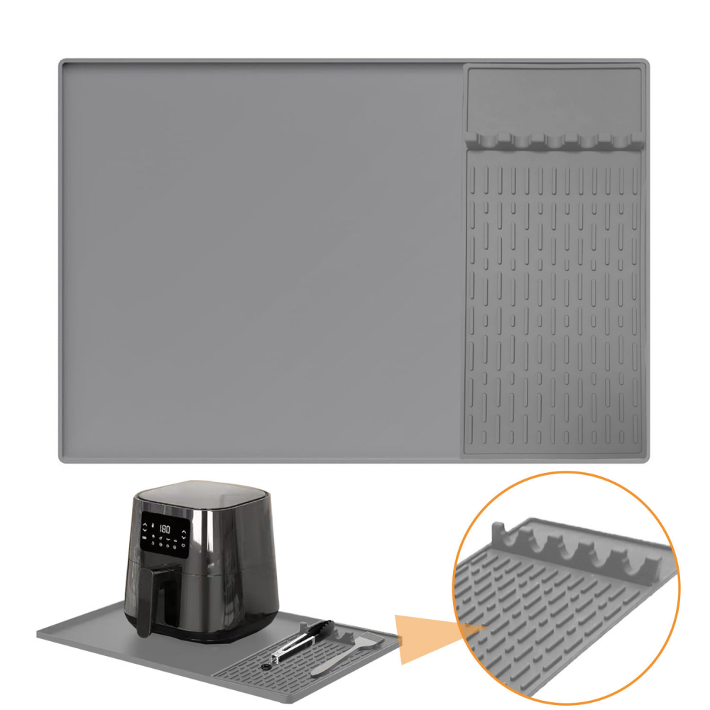 Silicone Heat Resistant Mats for Countertop,24x16 Inch Air Fryer Mat with Kitchen Accessories Holder Pad for Microwave/Oven,Compatible with Ninja/Cosori/Chefman/Toshiba,Kitchen Countertop Protector,MY SHOP,Silicone Heat Resistant Mats for Countertop,24x16 Inch Air Fryer Mat with Kitchen Accessories Holder Pad for Microwave/Oven,Compatible with Ninja/Cosori/Chefman/Toshiba,Kitchen Countertop Protector