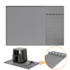 Silicone Heat Resistant Mats for Countertop,24x16 Inch Air Fryer Mat with Kitchen Accessories Holder Pad for Microwave/Oven,Compatible with Ninja/Cosori/Chefman/Toshiba,Kitchen Countertop Protector,MY SHOP,Silicone Heat Resistant Mats for Countertop,24x16 Inch Air Fryer Mat with Kitchen Accessories Holder Pad for Microwave/Oven,Compatible with Ninja/Cosori/Chefman/Toshiba,Kitchen Countertop Protector