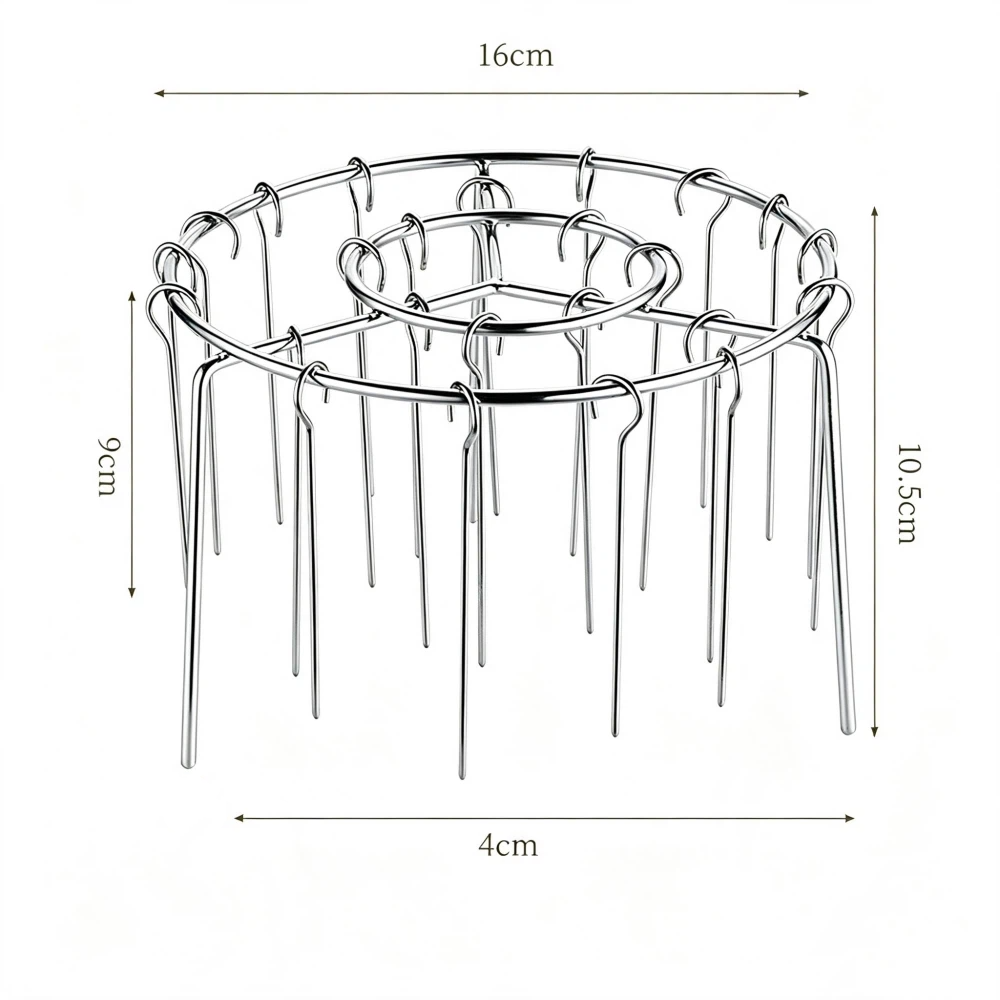 Round Air Fryer Grill with 24 Steel Sticks Food Grade Stainless Steel Cooking Rack Portable Vertical Household Skewer Grill for Air Fryers Ovens,MY SHOP,Round Air Fryer Grill with 24 Steel Sticks Food Grade Stainless Steel Cooking Rack Portable Vertical Household Skewer Grill for Air Fryers Ovens