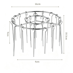 Round Air Fryer Grill with 24 Steel Sticks Food Grade Stainless Steel Cooking Rack Portable Vertical Household Skewer Grill for Air Fryers Ovens,MY SHOP,Round Air Fryer Grill with 24 Steel Sticks Food Grade Stainless Steel Cooking Rack Portable Vertical Household Skewer Grill for Air Fryers Ovens