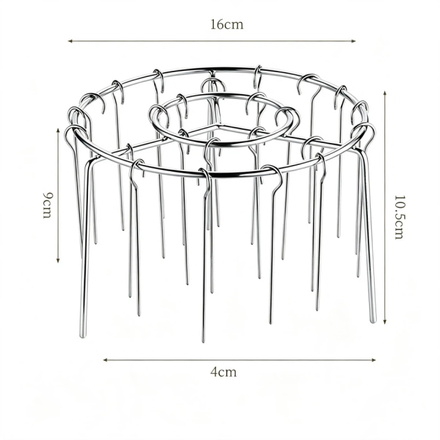 Round Air Fryer Grill with 24 Steel Sticks Food Grade Stainless Steel Cooking Rack Portable Vertical Household Skewer Grill for Air Fryers Ovens,MY SHOP,Round Air Fryer Grill with 24 Steel Sticks Food Grade Stainless Steel Cooking Rack Portable Vertical Household Skewer Grill for Air Fryers Ovens