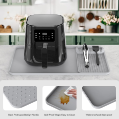 Silicone Heat Resistant Mats for Countertop,24x16 Inch Air Fryer Mat with Kitchen Accessories Holder Pad for Microwave/Oven,Compatible with Ninja/Cosori/Chefman/Toshiba,Kitchen Countertop Protector,MY SHOP,Silicone Heat Resistant Mats for Countertop,24x16 Inch Air Fryer Mat with Kitchen Accessories Holder Pad for Microwave/Oven,Compatible with Ninja/Cosori/Chefman/Toshiba,Kitchen Countertop Protector