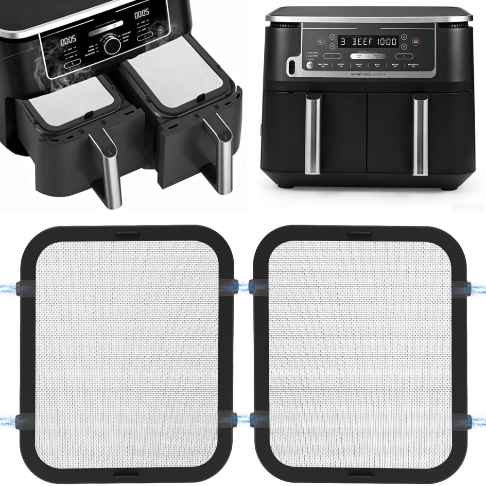 Stainless Steel Splash Guards Hot Air Fryer Accessories Compatible with Ninja Foodi Max Dual Zone AF400EU & AF451EU Airfryer, Fine Mesh Grease Splash Guard for Air Fryer with Silicone Exterior,MY SHOP,Stainless Steel Splash Guards Hot Air Fryer Accessories Compatible with Ninja Foodi Max Dual Zone AF400EU & AF451EU Airfryer, Fine Mesh Grease Splash Guard for Air Fryer with Silicone Exterior