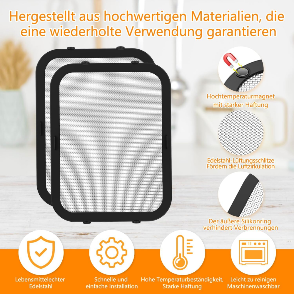 Stainless Steel Splash Guards Hot Air Fryer Accessories Compatible with Ninja Foodi Max Dual Zone AF400EU & AF451EU Airfryer, Fine Mesh Grease Splash Guard for Air Fryer with Silicone Exterior,MY SHOP,Stainless Steel Splash Guards Hot Air Fryer Accessories Compatible with Ninja Foodi Max Dual Zone AF400EU & AF451EU Airfryer, Fine Mesh Grease Splash Guard for Air Fryer with Silicone Exterior