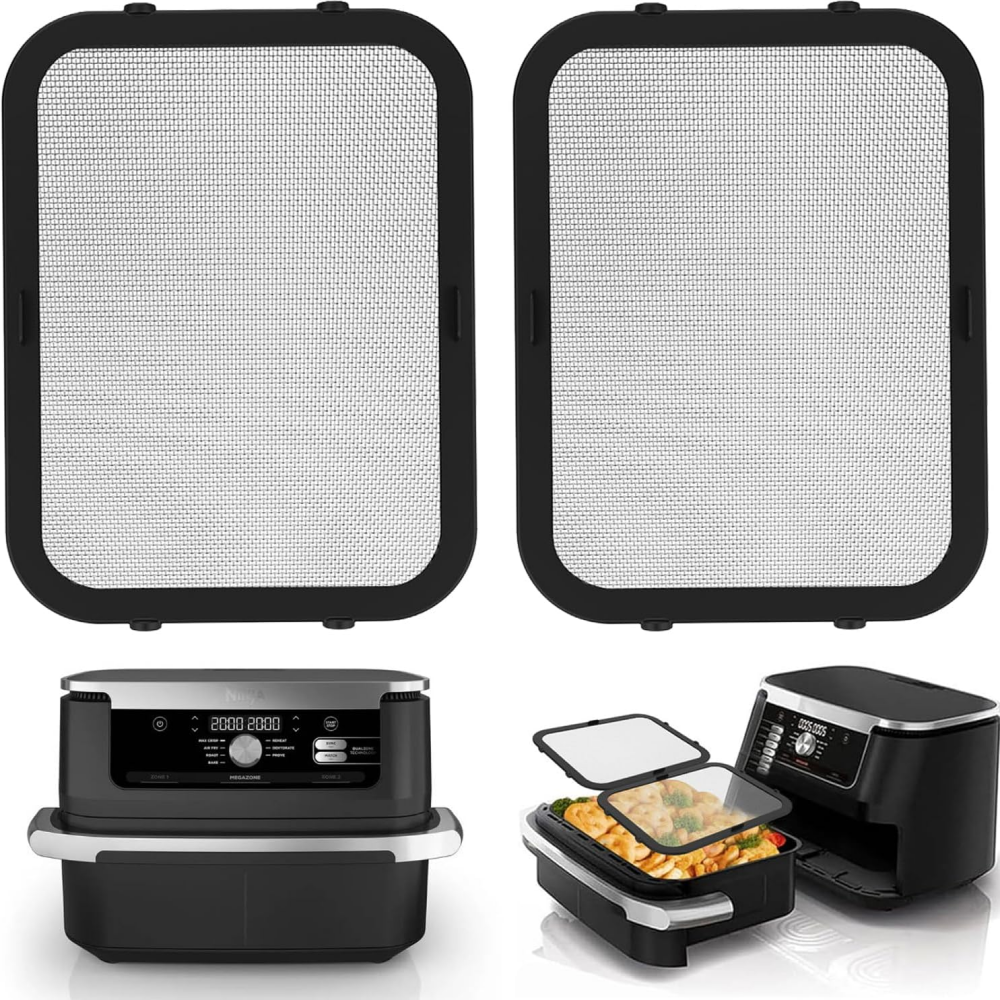 Stainless Steel Splash Guards Hot Air Fryer Accessories Compatible with Ninja Foodi Max Dual Zone AF400EU & AF451EU Airfryer, Fine Mesh Grease Splash Guard for Air Fryer with Silicone Exterior,MY SHOP,Stainless Steel Splash Guards Hot Air Fryer Accessories Compatible with Ninja Foodi Max Dual Zone AF400EU & AF451EU Airfryer, Fine Mesh Grease Splash Guard for Air Fryer with Silicone Exterior