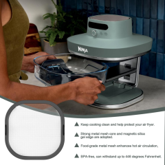 Stainless Steel Splatter Shield for Ninja Crispi Pro Air Fryer AS101 | Magnetic Splatter Screen for Ninja Crispi Pro Accessories Reusable Air Fryer Replacement Parts,MY SHOP,Stainless Steel Splatter Shield for Ninja Crispi Pro Air Fryer AS101 | Magnetic Splatter Screen for Ninja Crispi Pro Accessories Reusable Air Fryer Replacement Parts