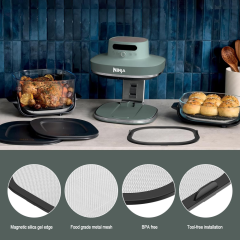 Stainless Steel Splatter Shield for Ninja Crispi Pro Air Fryer AS101 | Magnetic Splatter Screen for Ninja Crispi Pro Accessories Reusable Air Fryer Replacement Parts,MY SHOP,Stainless Steel Splatter Shield for Ninja Crispi Pro Air Fryer AS101 | Magnetic Splatter Screen for Ninja Crispi Pro Accessories Reusable Air Fryer Replacement Parts