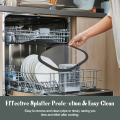 Stainless Steel Splatter Shield for Ninja Crispi Pro Air Fryer AS101 | Magnetic Splatter Screen for Ninja Crispi Pro Accessories Reusable Air Fryer Replacement Parts,MY SHOP,Stainless Steel Splatter Shield for Ninja Crispi Pro Air Fryer AS101 | Magnetic Splatter Screen for Ninja Crispi Pro Accessories Reusable Air Fryer Replacement Parts