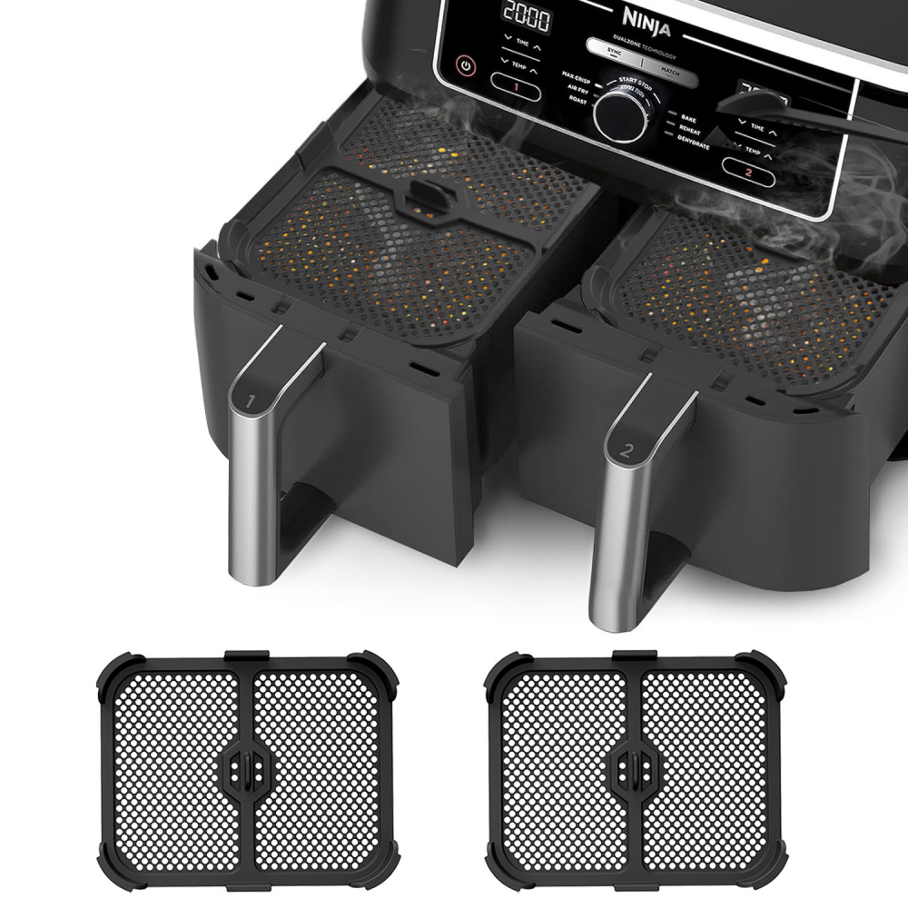 Hot Air Fryer Splash Guard for Ninja Foodi MAX Dual Zone 9.5 L AF400EU/ AF451/DZ401 | Reusable Airfryer Accessories for Ninja 9.5L AF400EU Grid Against Syringes,MY SHOP,Hot Air Fryer Splash Guard for Ninja Foodi MAX Dual Zone 9.5 L AF400EU/ AF451/DZ401 | Reusable Airfryer Accessories for Ninja 9.5L AF400EU Grid Against Syringes