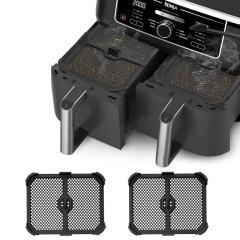 Hot Air Fryer Splash Guard for Ninja Foodi MAX Dual Zone 9.5 L AF400EU/ AF451/DZ401 | Reusable Airfryer Accessories for Ninja 9.5L AF400EU Grid Against Syringes,MY SHOP,Hot Air Fryer Splash Guard for Ninja Foodi MAX Dual Zone 9.5 L AF400EU/ AF451/DZ401 | Reusable Airfryer Accessories for Ninja 9.5L AF400EU Grid Against Syringes