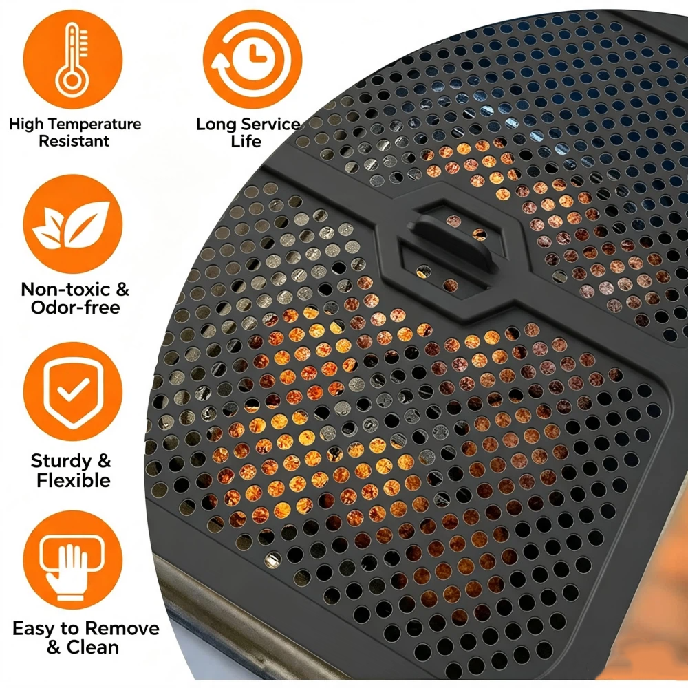 Hot Air Fryer Splash Guard for Ninja Foodi MAX Dual Zone 9.5 L AF400EU/ AF451/DZ401 | Reusable Airfryer Accessories for Ninja 9.5L AF400EU Grid Against Syringes,MY SHOP,Hot Air Fryer Splash Guard for Ninja Foodi MAX Dual Zone 9.5 L AF400EU/ AF451/DZ401 | Reusable Airfryer Accessories for Ninja 9.5L AF400EU Grid Against Syringes