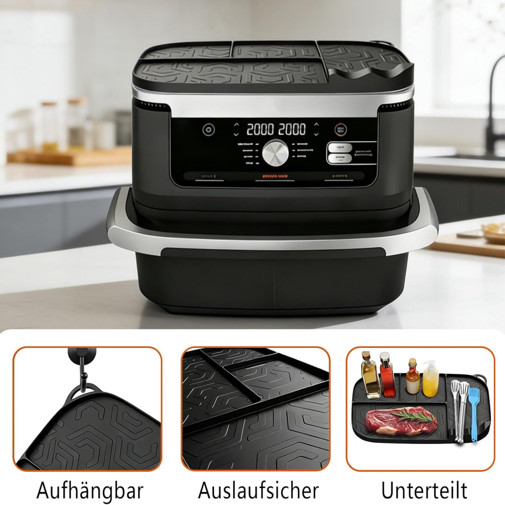 Hot Air Fryer Accessory for Ninja AF500EU DZ400EU AF400EU AF451EU | Airfryer Accessories Storage Rack Silicone Mat for Ninja Foodi Max Dual Zone Hot Air Fryer 9.5L-10.4L,MY SHOP,Hot Air Fryer Accessory for Ninja AF500EU DZ400EU AF400EU AF451EU | Airfryer Accessories Storage Rack Silicone Mat for Ninja Foodi Max Dual Zone Hot Air Fryer 9.5L-10.4L