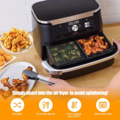 Splash Guard for Foodi Flexdrawer 10.4 L Hot Air Fryer AF500eu, Silicone Hot Air Fryer Accessories, Splash Guard Af500eu, Airfryer Accessories for Hot Air Fryer 10.4 Litres,MY SHOP,Splash Guard for Foodi Flexdrawer 10.4 L Hot Air Fryer AF500eu, Silicone Hot Air Fryer Accessories, Splash Guard Af500eu, Airfryer Accessories for Hot Air Fryer 10.4 Litres
