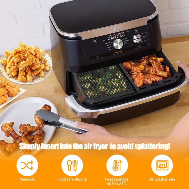 Splash Guard for Foodi Flexdrawer 10.4 L Hot Air Fryer AF500eu, Silicone Hot Air Fryer Accessories, Splash Guard Af500eu, Airfryer Accessories for Hot Air Fryer 10.4 Litres,MY SHOP,Splash Guard for Foodi Flexdrawer 10.4 L Hot Air Fryer AF500eu, Silicone Hot Air Fryer Accessories, Splash Guard Af500eu, Airfryer Accessories for Hot Air Fryer 10.4 Litres