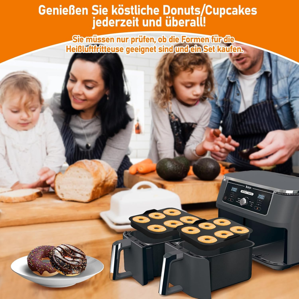 Mini Muffin Baking Mould for Hot Air Fryer | Compatible with AF400EU AF451EU AF500DE SL400EU Baking Mould for Cake Muffins and Desserts,MY SHOP,Mini Muffin Baking Mould for Hot Air Fryer | Compatible with AF400EU AF451EU AF500DE SL400EU Baking Mould for Cake Muffins and Desserts