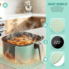 Heat-resistant silicone mat compatible with Ninja FN101GY Airfryer, baking mat made of heat-resistant silicone (26 x 26 cm), Hot Pads for Ninja Crispi Glass Air Fryer Accessories, Heat-Resistant, Non-Slip, Protection for Countertop,MY SHOP,Heat-resistant silicone mat compatible with Ninja FN101GY Airfryer, baking mat made of heat-resistant silicone (26 x 26 cm), Hot Pads for Ninja Crispi Glass Air Fryer Accessories, Heat-Resistant, Non-Slip, Protection for Countertop