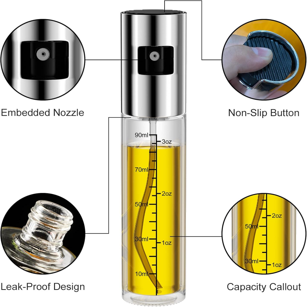Oil Sprayer for Cooking Olive Oil Sprayer Mister for Air Fryer Vegetable Vinegar Oil Portable Mini Kitchen Gadgets for Baking,Salad,Grilling,BBQ,Roasting (Oil Sprayer With & Without Scale Optional),MY SHOP,Oil Sprayer for Cooking Olive Oil Sprayer Mister for Air Fryer Vegetable Vinegar Oil Portable Mini Kitchen Gadgets for Baking,Salad,Grilling,BBQ,Roasting (Oil Sprayer With & Without Scale Optional)