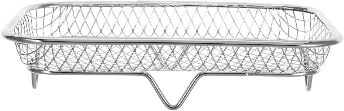 8 inch Square Air Fryer Rack Stainless Steel 2 Tier Stackable Dehydrator Racks Bacon Accessories for Ninja, Oven, Double Drawer Air Fryer Basket Grill Rack, Ninja Foodi Grill,MY SHOP,8 inch Square Air Fryer Rack Stainless Steel 2 Tier Stackable Dehydrator Racks Bacon Accessories for Ninja, Oven, Double Drawer Air Fryer Basket Grill Rack, Ninja Foodi Grill
