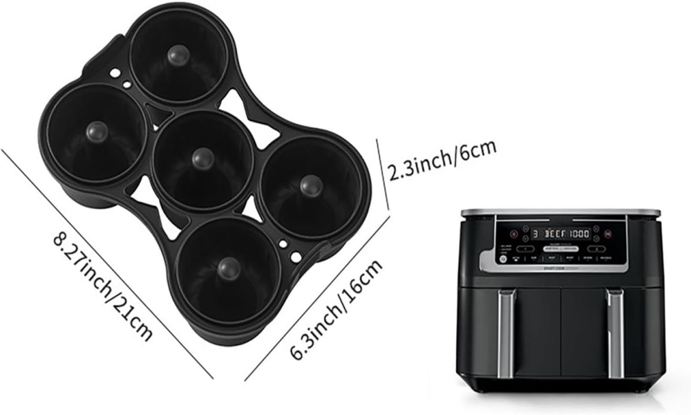 Silicone Air Fryer Donut Pan for Baking, 5-Cavity Donut Pans Nonstick | Donut Mold for Ninja 8QT-10QT Air Fryer, BPA-Free, Dishwasher Safe, Make Perfect Bagels and Cake Donuts,MY SHOP,Silicone Air Fryer Donut Pan for Baking, 5-Cavity Donut Pans Nonstick | Donut Mold for Ninja 8QT-10QT Air Fryer, BPA-Free, Dishwasher Safe, Make Perfect Bagels and Cake Donuts