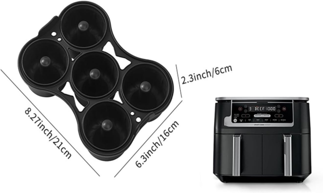 Silicone Air Fryer Donut Pan for Baking, 5-Cavity Donut Pans Nonstick | Donut Mold for Ninja 8QT-10QT Air Fryer, BPA-Free, Dishwasher Safe, Make Perfect Bagels and Cake Donuts,MY SHOP,Silicone Air Fryer Donut Pan for Baking, 5-Cavity Donut Pans Nonstick | Donut Mold for Ninja 8QT-10QT Air Fryer, BPA-Free, Dishwasher Safe, Make Perfect Bagels and Cake Donuts