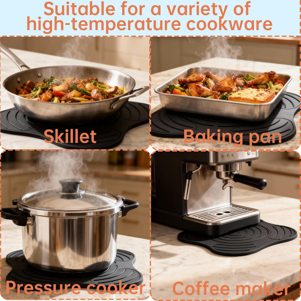 Fireproof Non-Slip Mat for Ninja Crispi Accessories (27.5 x 27.2 x 0.4 cm), Dishwasher Safe Silicone Mat Pan Protector for Ninja FN101GY Air Fryer Kitchen Appliances,MY SHOP,Fireproof Non-Slip Mat for Ninja Crispi Accessories (27.5 x 27.2 x 0.4 cm), Dishwasher Safe Silicone Mat Pan Protector for Ninja FN101GY Air Fryer Kitchen Appliances