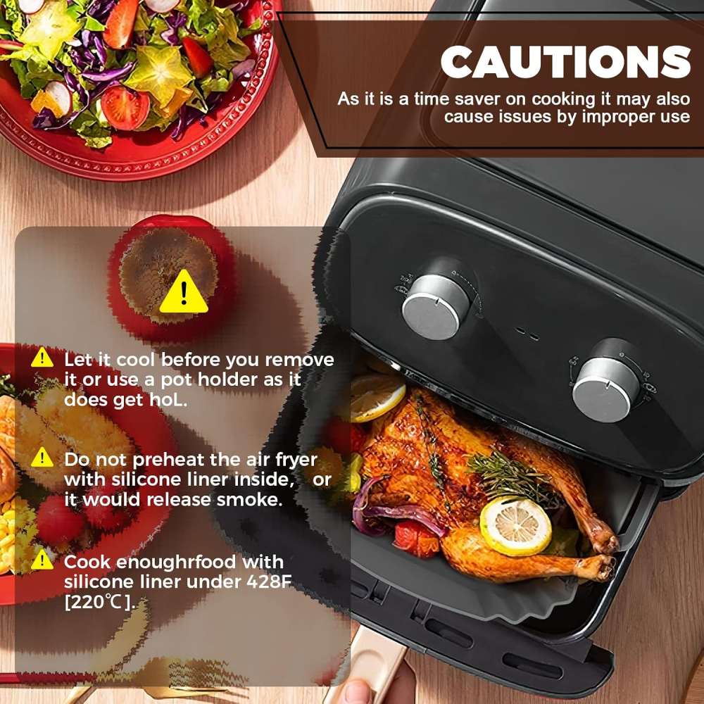 Silicone Mould for Hot Air Fryer Air Fryer Liners Reusable Instead of Airfryer Baking Paper Parchment Paper Hot Air Fryer Accessories Suitable for Ninja Foodi Max, Tefal, Cosori,MY SHOP,Silicone Mould for Hot Air Fryer Air Fryer Liners Reusable Instead of Airfryer Baking Paper Parchment Paper Hot Air Fryer Accessories Suitable for Ninja Foodi Max, Tefal, Cosori