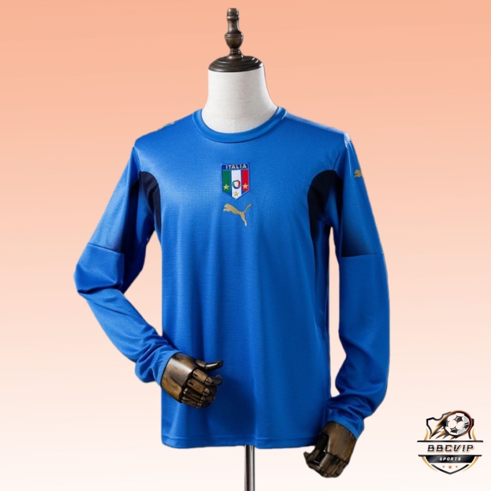 Retro 2006 Italy Home Jersey Long Sleeve S-XXL