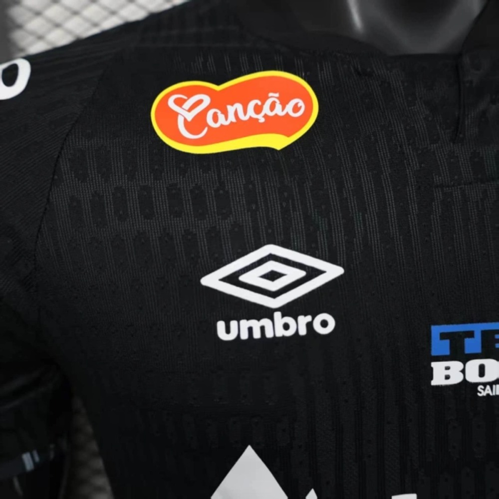 2024/25 Santos Special Edition Black Jersey With Sponsors Player Version S-XXL