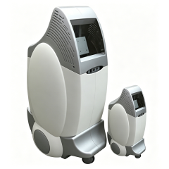 Custom ABS Vertical Beauty Machine Plastic Enclosure, Injection Molded Medical Instrument Housing with Wheels & Custom Logo, Waterproof Electronic Equipment Chassis,YiDong Plastic,Diagnostic Instrument Housing