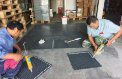 Plastic floor for forklifts in the cosmetics factory warehouse,YiDong Intelligent Technology,Plastic floor for forklifts in the cosmetics factory warehouse