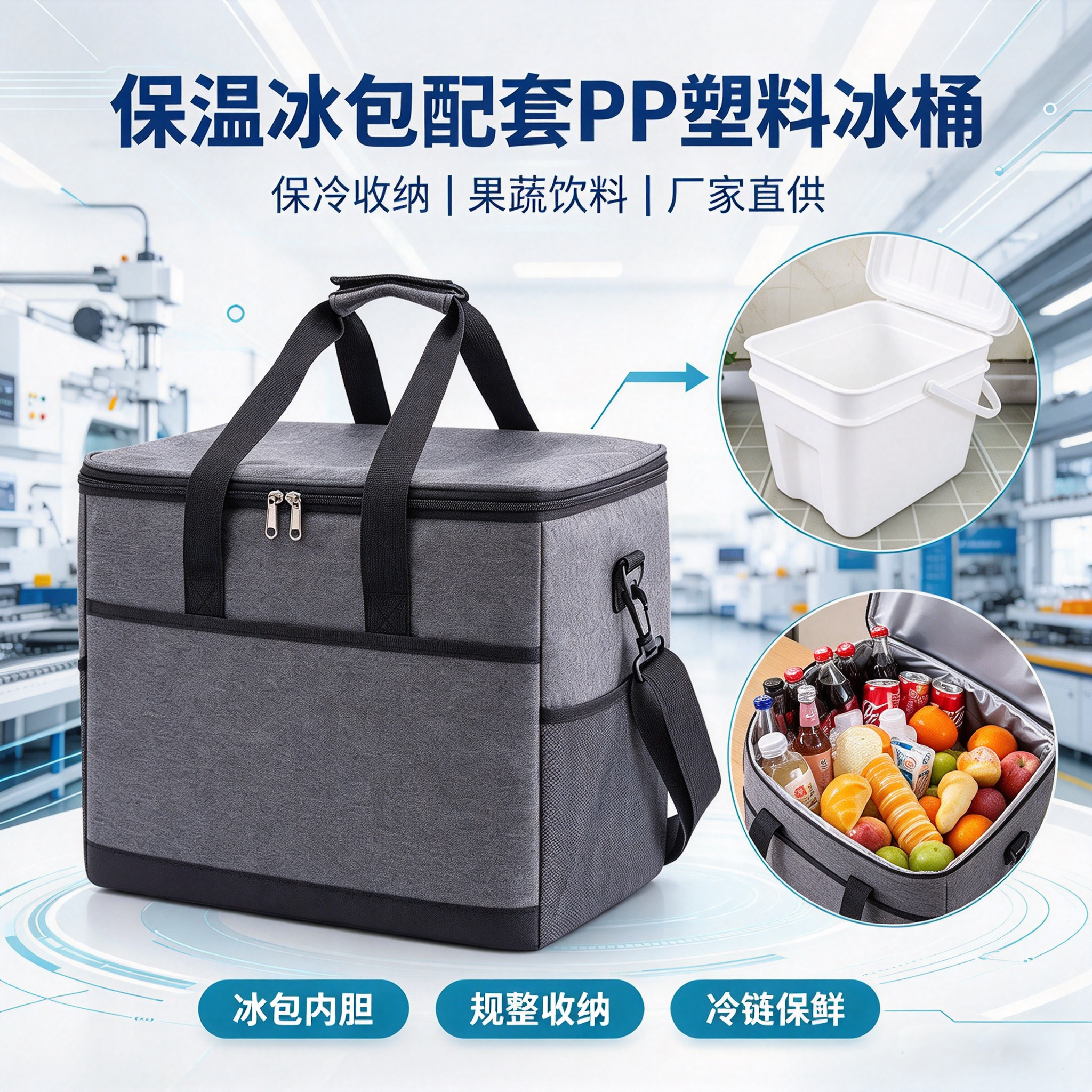 Heavy duty PP plastic ice bins and storage buckets for industrial storage, catering and party use,YiDong Intelligent Technology,Heavy duty PP plastic ice bins and storage buckets for industrial storage, catering and party use