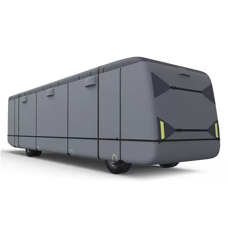 Motorhome Cover  Caravan Cover 20-22ft, 300D 4 Layer Waterproof Windproof Anti-UV Soft Interior Travel Trailer RV Camper Motorhome Cover with Reflective Strips & Carry Bag,Kaquanfei,Motorhome Cover  Caravan Cover 20-22ft, 300D 4 Layer Waterproof Windproof Anti-UV Soft Interior Travel Trailer RV Camper Motorhome Cover with Reflective Strips & Carry Bag