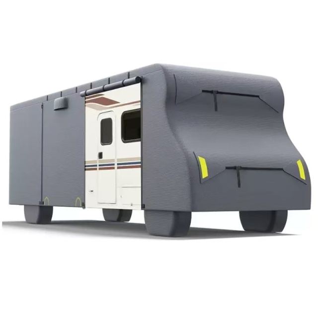 Motorhome Cover  Caravan Cover 20-22ft, 300D 4 Layer Waterproof Windproof Anti-UV Soft Interior Travel Trailer RV Camper Motorhome Cover with Reflective Strips & Carry Bag,Kaquanfei,Motorhome Cover  Caravan Cover 20-22ft, 300D 4 Layer Waterproof Windproof Anti-UV Soft Interior Travel Trailer RV Camper Motorhome Cover with Reflective Strips & Carry Bag