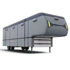 Motorhome Cover  Caravan Cover 20-22ft, 300D 4 Layer Waterproof Windproof Anti-UV Soft Interior Travel Trailer RV Camper Motorhome Cover with Reflective Strips & Carry Bag,Kaquanfei,Motorhome Cover  Caravan Cover 20-22ft, 300D 4 Layer Waterproof Windproof Anti-UV Soft Interior Travel Trailer RV Camper Motorhome Cover with Reflective Strips & Carry Bag
