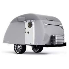 Motorhome Cover  Caravan Cover 20-22ft, 300D 4 Layer Waterproof Windproof Anti-UV Soft Interior Travel Trailer RV Camper Motorhome Cover with Reflective Strips & Carry Bag,Kaquanfei,Motorhome Cover  Caravan Cover 20-22ft, 300D 4 Layer Waterproof Windproof Anti-UV Soft Interior Travel Trailer RV Camper Motorhome Cover with Reflective Strips & Carry Bag