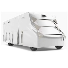 Motorhome Cover  Caravan Cover 20-22ft, 300D 4 Layer Waterproof Windproof Anti-UV Soft Interior Travel Trailer RV Camper Motorhome Cover with Reflective Strips & Carry Bag,Kaquanfei,Motorhome Cover  Caravan Cover 20-22ft, 300D 4 Layer Waterproof Windproof Anti-UV Soft Interior Travel Trailer RV Camper Motorhome Cover with Reflective Strips & Carry Bag
