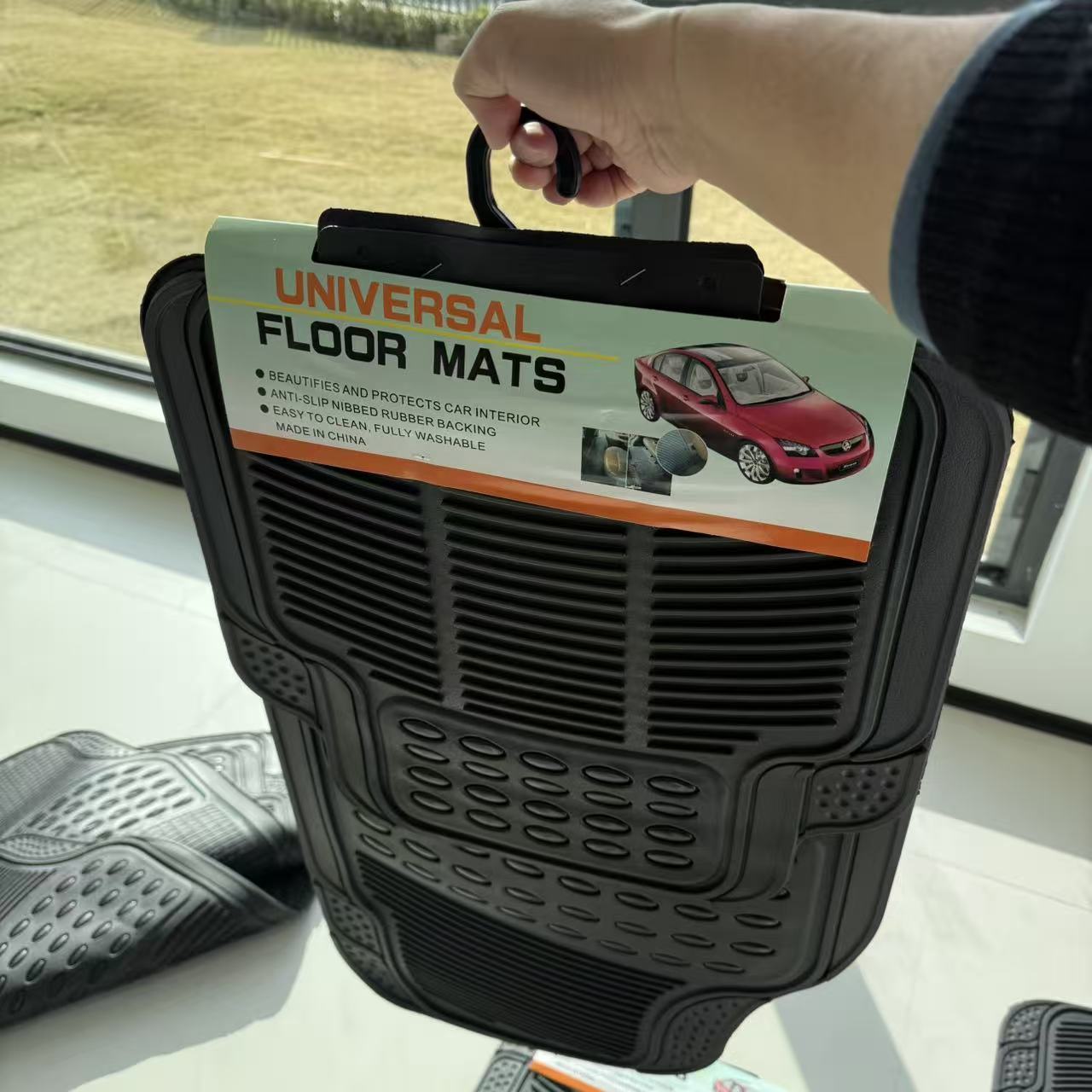 Protection 4PCS Car Rubber Mat Floor Universal 3D Carpet Odorless Durable Black Deep Dish Trim-To Fit Rubber Mats for Car,Kaquanfei,Protection 4PCS Car Rubber Mat Floor Universal 3D Carpet Odorless Durable Black Deep Dish Trim-To Fit Rubber Mats for Car