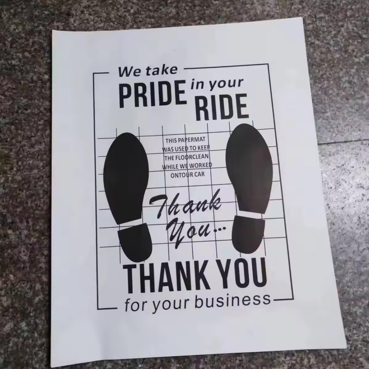 Disposable Kraft Paper Floor Mats for Cars With Logo,Kaquanfei,Disposable Kraft Paper Floor Mats for Cars With Logo