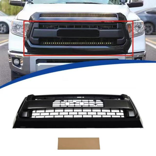 TRD Style Front Bumper Grill and Hood Trim for 2014-2021 Toyota Tundra, Made of ABS Material,Kaquanfei,TRD Style Front Bumper Grill and Hood Trim for 2014-2021 Toyota Tundra, Made of ABS Material