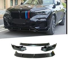Applicable to 20-23 X5 G05 Black武士 Edition Front Lip Spoiler Matte Black Water Transfer 4-piece,Kaquanfei,Applicable to 20-23 X5 G05 Black武士 Edition Front Lip Spoiler Matte Black Water Transfer 4-piece