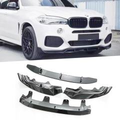 Front lip spoiler for 14-19 model year sport version F15 BMW X5 Black武士 edition, made of 4-segment ABS material,Kaquanfei,Front lip spoiler for 14-19 model year sport version F15 BMW X5 Black武士 edition, made of 4-segment ABS material